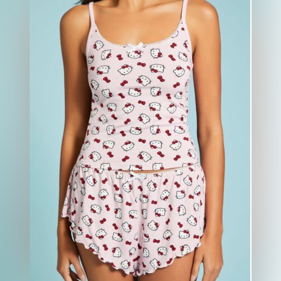 FOREVER 21 SANRIO HELLO KITTY Other - NWT FOREVER 21 SANRIO HELLO KITTY CAMI & SHORTS PAJAMA SET M. $29.99